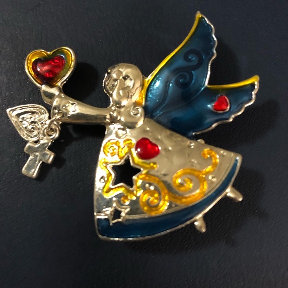 *SOLD* Vintage Haskell Holidays Angel Brooch - Picture 1 of 3
